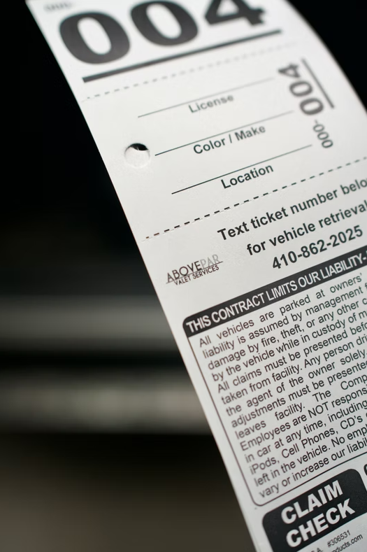AbovePar claim-check ticket #004
